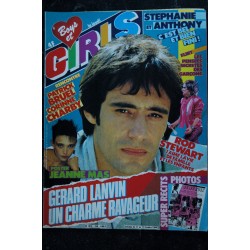 BOYS et GIRLS n°  250  11 au 17 octobre 1984 Gérard LANVIN - Poster Jeanne MAS - BRUEL CHARBY - Rod STEWART