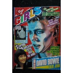 BOYS et GIRLS n°  256  22 au 28 nov. 1984 David BOWIE Poster - Sophie MARCEAU - Mylène FARMER