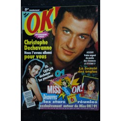 OK ! âge tendre 804  10 au 16 juin 1991 Jil CAPLAN - Christophe DECHAVANNE - mini poster Mark BOYCE