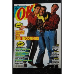 OK ! âge tendre 809  15 au 21 juil. 1991 Les INCONNUS - Adeline Hallyday - mini poster Rien à perdre