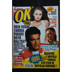 OK ! âge tendre 816  2 au 8 sept. 1991 Rock Voisine - Vanessa Paradis - David Hallyday -mini poster ok boy