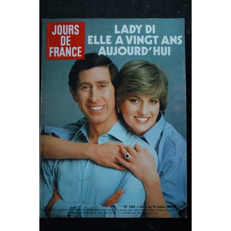 JOURS DE FRANCE  1382 27 JUIN 1981 COVER PHOTO OFFICIELLE FRANCOIS MITTERRAND ANNE PARILLAUD LADY DI