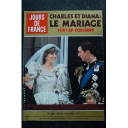 JOURS DE FRANCE  1388  8 au 14 août 1981 Lady Di Charles Mariage Cover + 40 p. - Enrico Macias