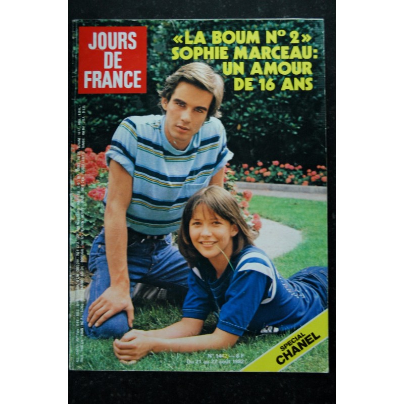 JOURS DE FRANCE  1359  1981   SOPHIE MARCEAU  Cover +  8 pages   Marlène Jobert   Fernandel