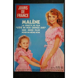 JOURS DE FRANCE  1467  12 au 18 fév. 1983  Malène Cover + 14 p. -  Mireille Mathieu - Jacques Chirac - Caroline