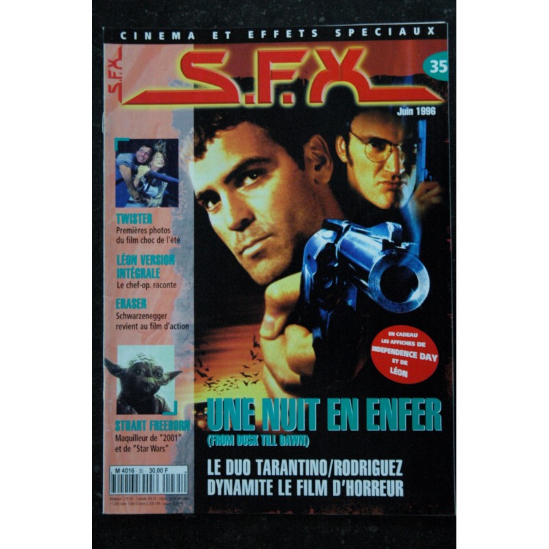 SFX  35  Une nuit en enfer - Eraser - Twister - Léon  - Affiches - 48 pages - 1996 06