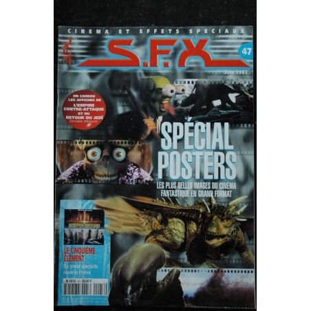 SFX  47 Spécial Posters - Le Cinquième élément + Affiches - 48 pages - 1997 06