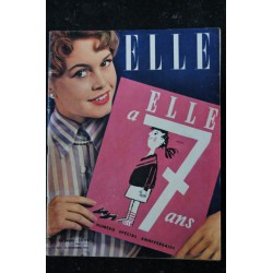 ELLE   363  10 nov. 1952 - Brigitte Bardot Cover - RARE - Françoise Giroud en Amérique - 68 pages FASHION VINTAGE