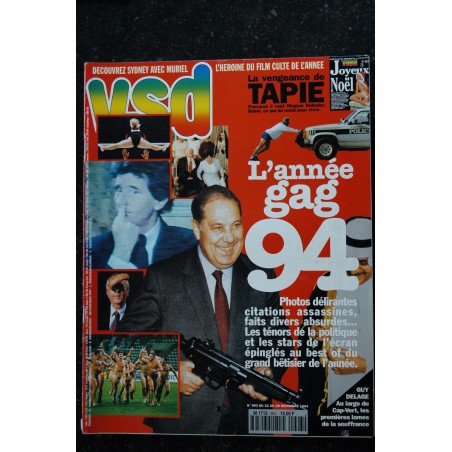 VSD  903  L'année Gag 94 cover + 10 p. - Gainsbourg Je t'aime moi non plus - 22 au 28 décembre 1994