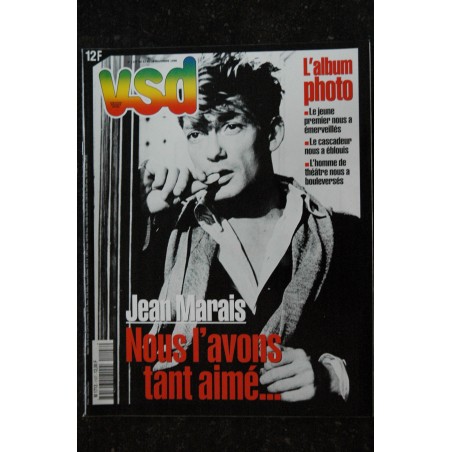 VSD 1107  Jean Marais Cover + 8 p. - Daniel Cohn-Bendit- Transe à Sewhwan - 11 au 18 nov. 1998