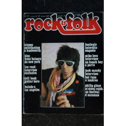 ROCK & FOLK 117 OCTOBRE 1976  STONES KISS LOU REED JEFF BECK MIKE LOVE BEACH BOY JACK CASADY HOT TUNA