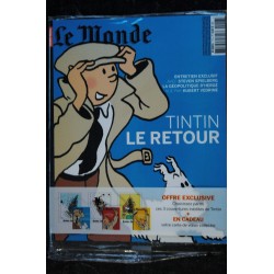 LE MONDE HORS-SERIE 17  *  DECEMBRE 2009 SPECIAL TINTIN LE RETOUR ENTRETIEN STEVEN SPIELBERG GEOPOLITIQUE D'HERGE HUBERT VEDRINE