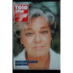 TELE STAR  471   7 oct. 1985 S. SIGNORET cover + 6 p. - Fabrice - Shirley MacLaine - B. Springsteen - Oury Thompson - J Seymour