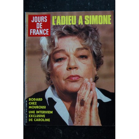 JOURS DE FRANCE 1605 OCTOBRE 1985 L'ADIEU A SIMONE SIGNORET HOMMAGE PICASSO LOUIS MALLE GORBATCHEV REAGAN