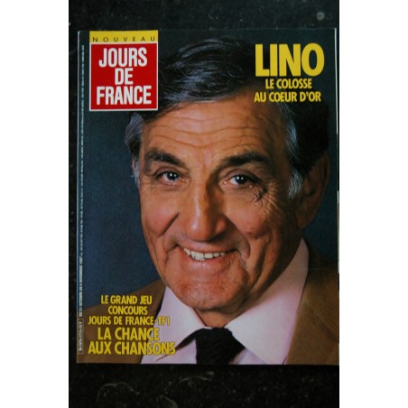 JOURS DE FRANCE 1713 OCTOBRE 1987 COVER LINO VENTURA HOMMAGE CESAR SES COMPRESSIONS FRANCOISE SAGAN