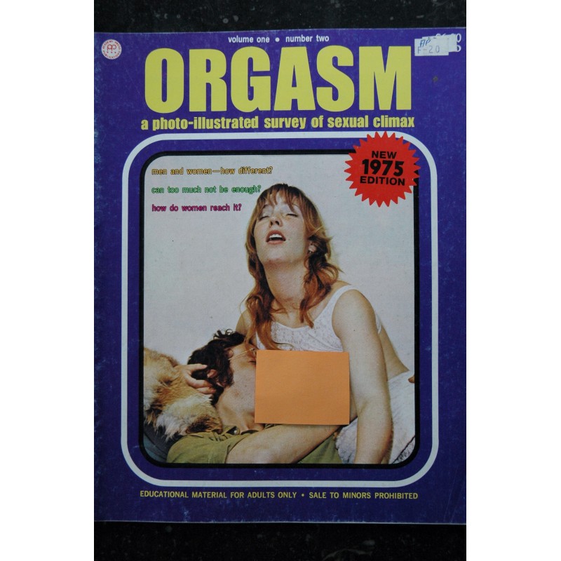 Orgasm Vol. 1  n° 2   * 1975  *  Educational Material for adults  VINTAGE HARD  EROTIC