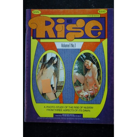 Rise NUDE Vol.1 n° 1 - 1970 - Rare - A Classic Publication - Orbit Publications - Erotic Vintage Rise NUDE Vol.1 n° 1 - 1970 - Rare - A Classic Publication - Orbit Publications - Erotic Vintage