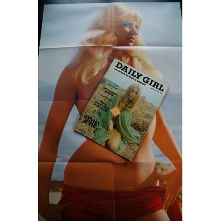 Daily Girl  1972 03  -  Prague - Les messes noires - poster 80 x 54 - SEX - MOVIE - MAGAZINE type Playboy