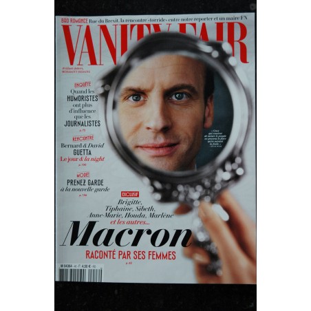 VANITY FAIR  46  MACRON raconté par se femmes Cover + 10 p. - Bernard & David GUETTA   - 2017 05