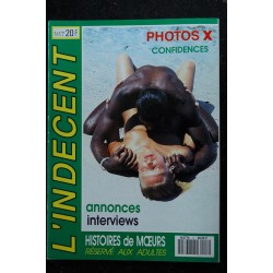 L'Indécent  n°  17  - 1989 -  Histoires de Moeurs - Photos X - Histoires vécues  - Confidences - Annonces - Adultes