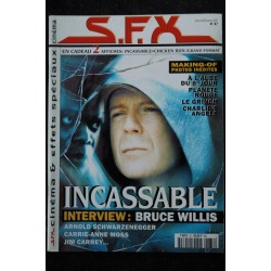 SFX  87  - Incassable Bruce Willis - Schwarzenegger Carrie-Anne Moss  + Affiches - 80 pages - 2001 01