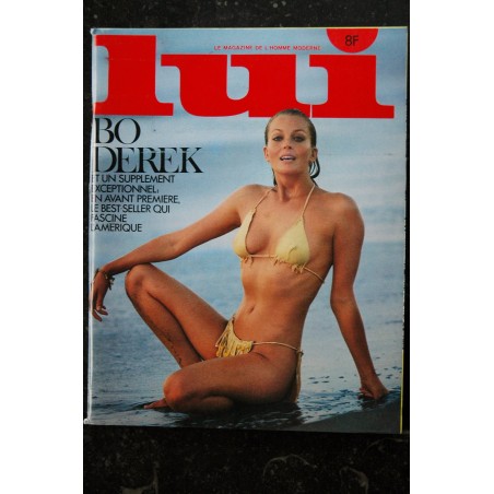 LUI 196 MAI 1980 COVER BO DEREK NUDE PAR JOHN DEREK INTERVIEW GEORGES LAUTNER MICHEL AUDIARD