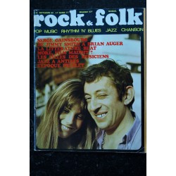 ROCK & FOLK 032 SEPTEMBRE 1969 COVER SERGE GAINSBOURG JANE BIRKIN + INTERVIEW ROLLING STONES CHUCK BERRY MORE FILM MAUDIT