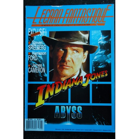 L'écran fantastique n°108 * 1989 *  Steven SPIELBERG  Harrison FORD INDIANA JONES James CAMERON ABYSS ERIK LE VIKING