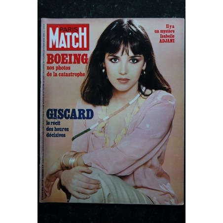PARIS MATCH N° 1454  Isabelle Adjani  Cover + 2 p. - Eva Bluebell au Lido - Le nouveau Castro - 108 pages - 1977 04 08