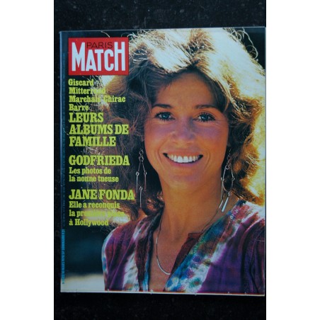 PARIS MATCH n° 1502  Jane Fonda Cover + 4 p. - Hugues Aufray - Jerry Hall - 124 pages - 10 mars 1978