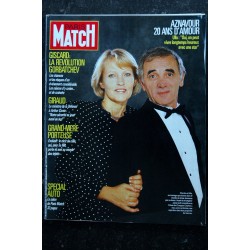 PARIS MATCH n° 2003  Aznavour Cover + 6 p. - Ornella Muti - Serge Lama - Harlem Desir - 200 pages -