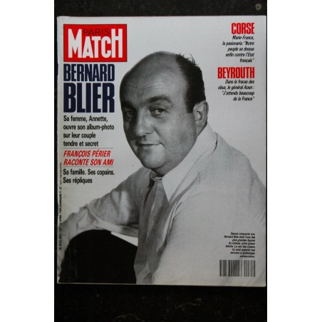 PARIS MATCH n° 2081  Bernard Blier Cover + 24 p. - Jodie Foster - Dustin Hoffman - Beinex  - 152 pages - 13 avril 1989