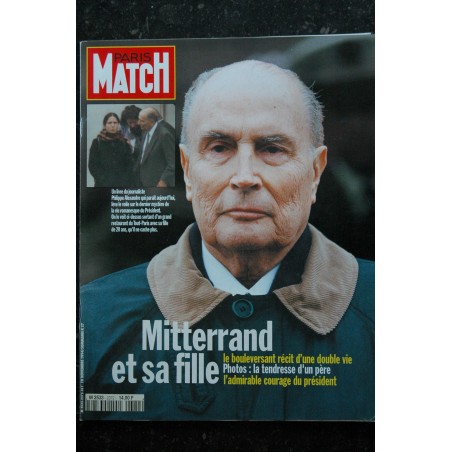 PARIS MATCH n° 2372 François Mitterand cover + 12 p. - Sylvie Vartan - Benazir Bhutto - 124 pages - 10 novembre 1994 PARIS MATCH n° 2372 François Mitterand cover + 12 p. - Sylvie Vartan - Benazir Bhutto - 124 pages - 10 novembre 1994