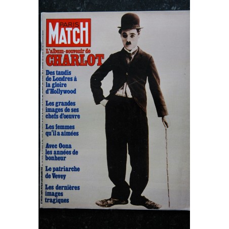 PARIS MATCH n° 1493  Charlot L'Album souvenir  - 96 pages -  6 janvier 1978