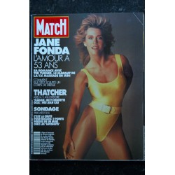 PARIS MATCH n° 2167  Jane Fonda cover + 6 p. - Robin William - Godreche Bachelet Mitchell Barbelivien - 160 p. -  6 déc. 1990