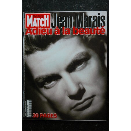PARIS MATCH n° 2582 19 nov. 1998 Jean Marais cover + 30 p. - Linda & Paul McCartney - 136 pages PARIS MATCH n° 2582 19 nov. 1998 Jean Marais cover + 30 p. - Linda & Paul McCartney - 136 pages