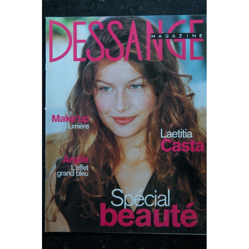 DESSANGE Magazine  n°  1  janvier 2000  Laetitia Casta Cover  + 2 p. - Virginie Ledoyen - Ophélie Winter  - 68 pages