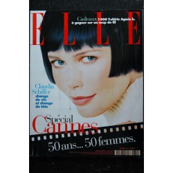 ELLE 2679  5 mai 1997 Claudia Schiffer Cover + 6 p.  - Cannes 50 ans 50 Femmes - 174 pages