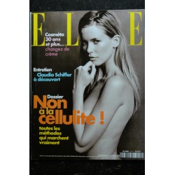 ELLE 2715  12 janv. 1998  Claudia Schiffer cover + 4 p. - ESCADA Paulina Porizkova - Salima Ghezali - 110 p.