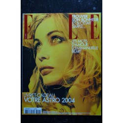 ELLE 3027   6 janvier 2004  Emmanuelle Béart Cover + 8 p.  - Sofia Coppola - Isabelle Eberhardt - 118 pages