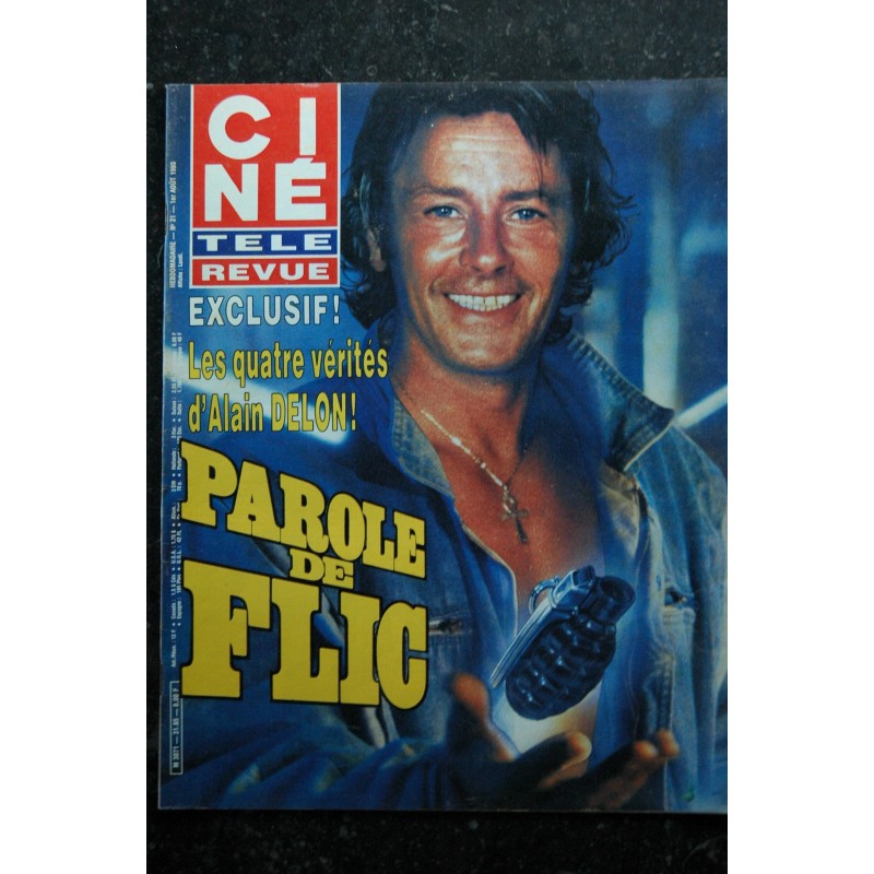 CINE REVUE 1985  N° 31 Alain Delon Cover + 17 p. - Agnès Soral - Rock Hudson  - 1 aout 1985-