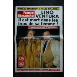 France Dimanche 2147 26 oct. au 1 nov. 1987  Lino Ventura - Numéro Souvenir 4 pages Spéciales