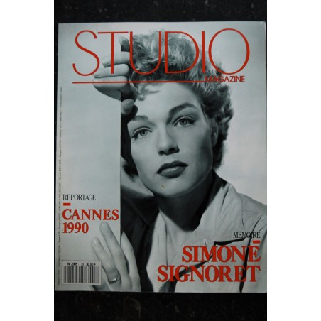 STUDIO MAGAZINE  39 1990 06  Simone Signoret Cover + 16 p. - Dick Tracy - Richard Anconina Kurosawa Scorsese - 162 pages