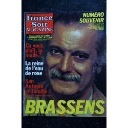 FRANCE SOIR Magazine 11 579  7 nov. 1981 Brassens Numéro Souvenir 29 pages - Frédéric Dard