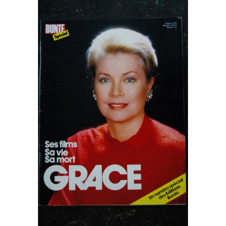 BUNTE Spécial - Grace - Ses films - Sa vie  - Sa mort - 64 pages