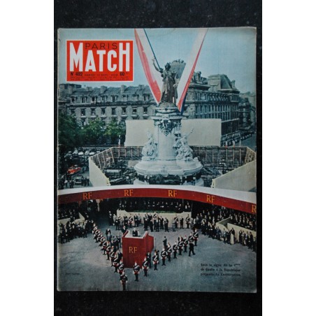 PARIS MATCH n°  492 13 sept. 1958 - Sous le signe de la Vème République de Gaulle présente la Constitution