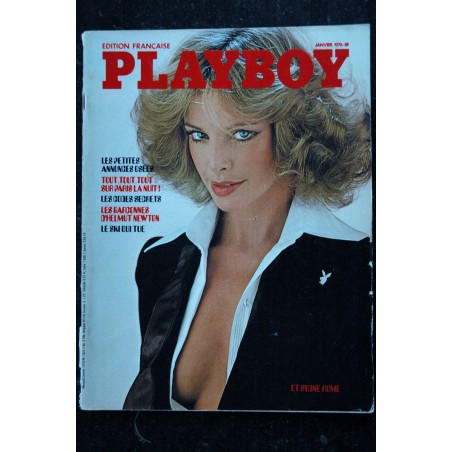 PLAYBOY Fr 1976 01 N° 26 FETICHISTE RICHARD FEGLEY NUS GARCONNES HELMUT NEWTON PARIS LA NUIT