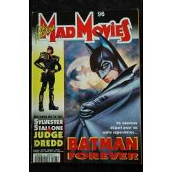 Ciné Fantastique MAD MOVIES  n° 96  * 1995 *   BATMAN FOREVER  SYLVESTER STALLONE  JUDGE DREDD  Tank Girl Le village des damnés