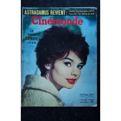 Cinémonde n° 1273  1 janv. 1959 Pascale Petit cover + 3 p. - Jayne Marilyn - BB sur les pointes - I. Bergman - 36 pages