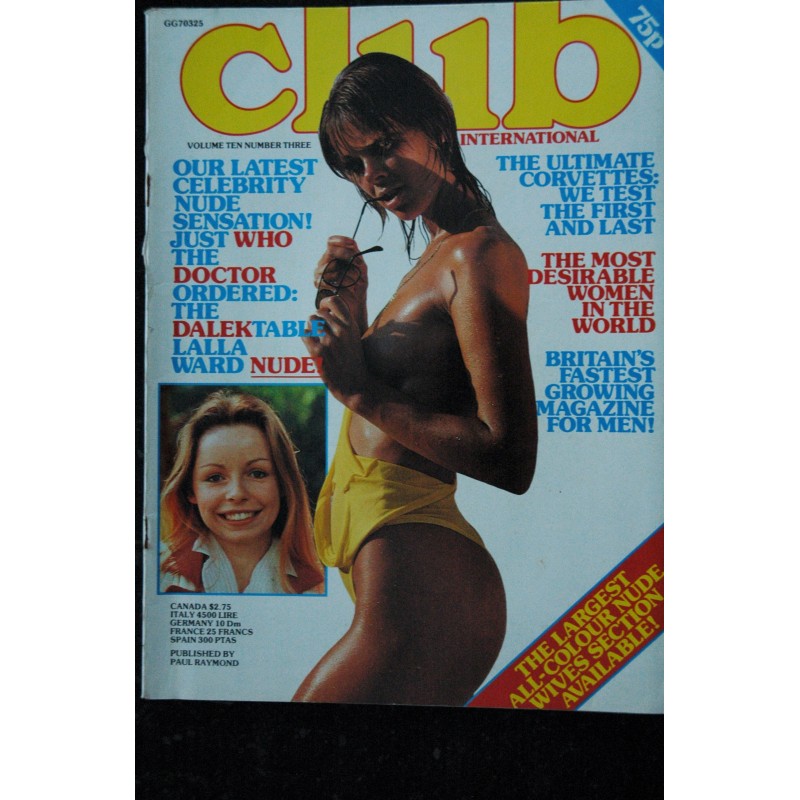 Club International Uk Vol. 10 N° 02  PAM STEPHENSON   + Photos : Fanny  John Allum Ian Potter